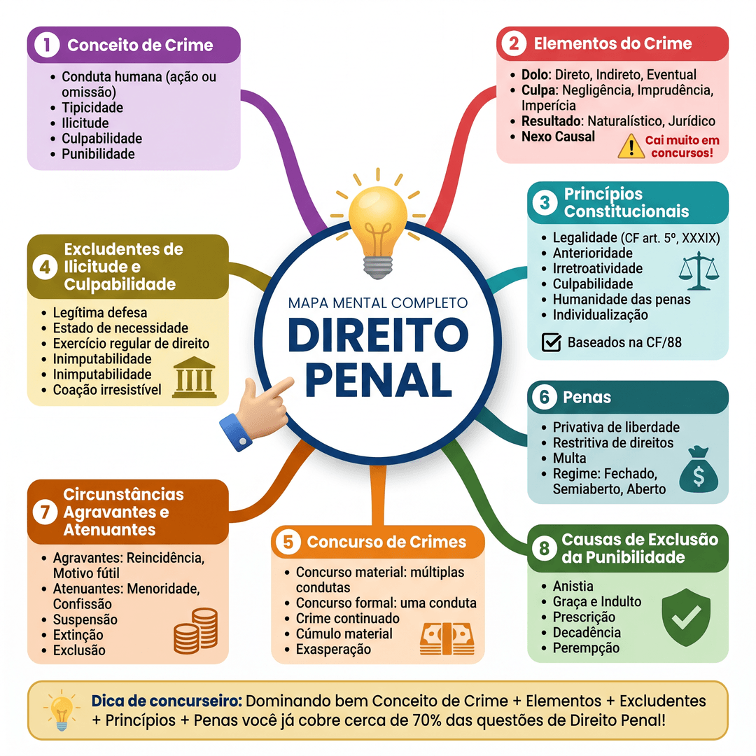 Mapa mental Direito Penal