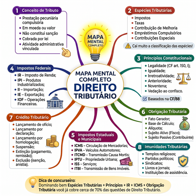 Mapa mental Direito Tributário