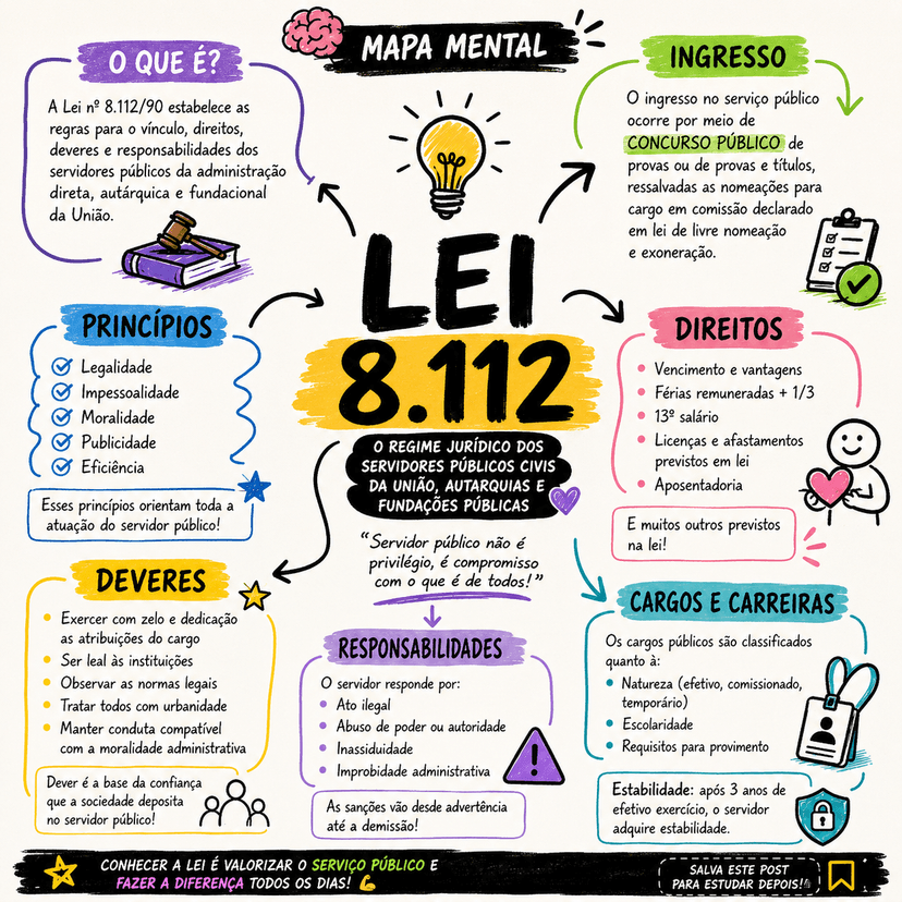 Mapa: Lei 8.112/90